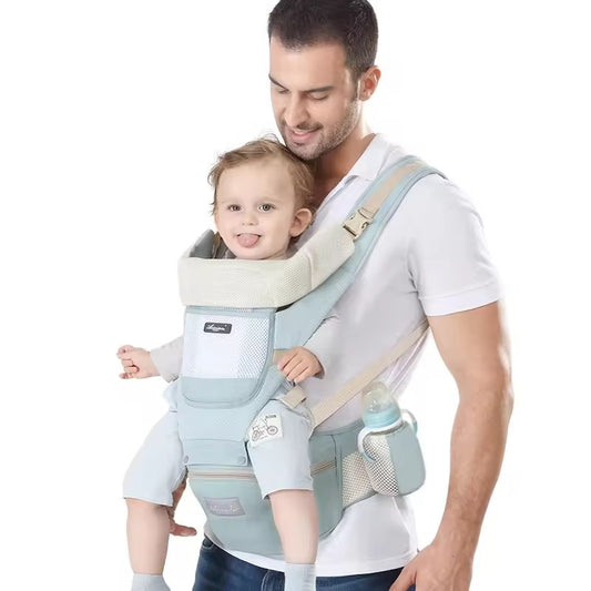 9-in-1 Ergonomic Baby Carrier with Hip Seat