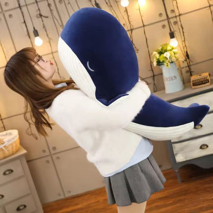 Blue Whale Baby Pillow
