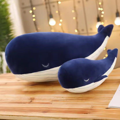 Blue Whale Baby Pillow