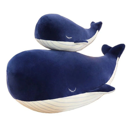 Blue Whale Baby Pillow