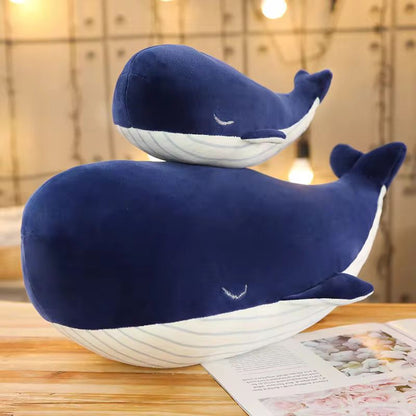 Blue Whale Baby Pillow